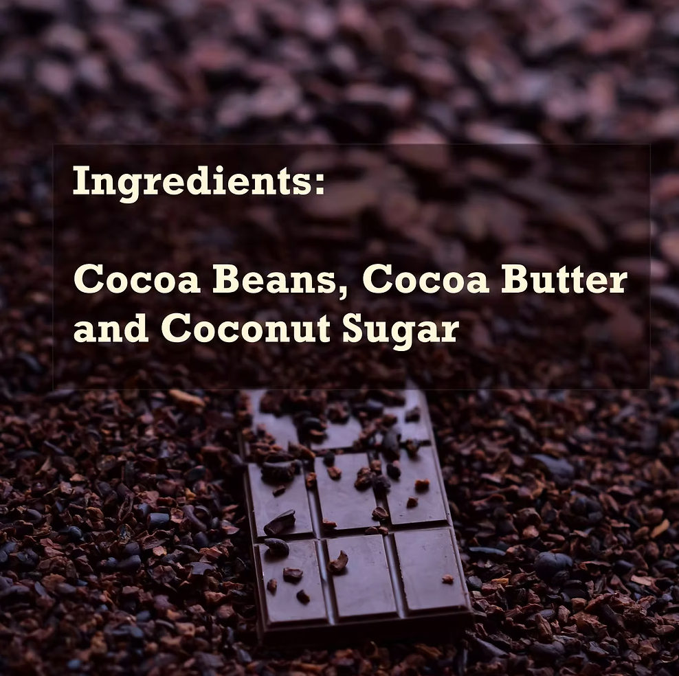 Artisanal Chocolate - 55% Cocoa | Sweetned with Coconut sugar