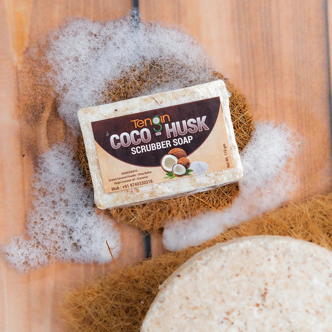 Coco-Husk Scrubber Soap