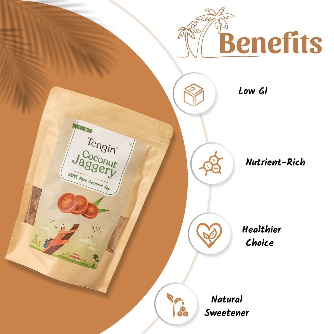 Coconut Sap Jaggery | 500 g