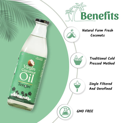 "Raw." Glass Virgin Coconut Oil