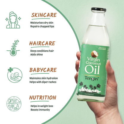 "Raw." Glass Virgin Coconut Oil