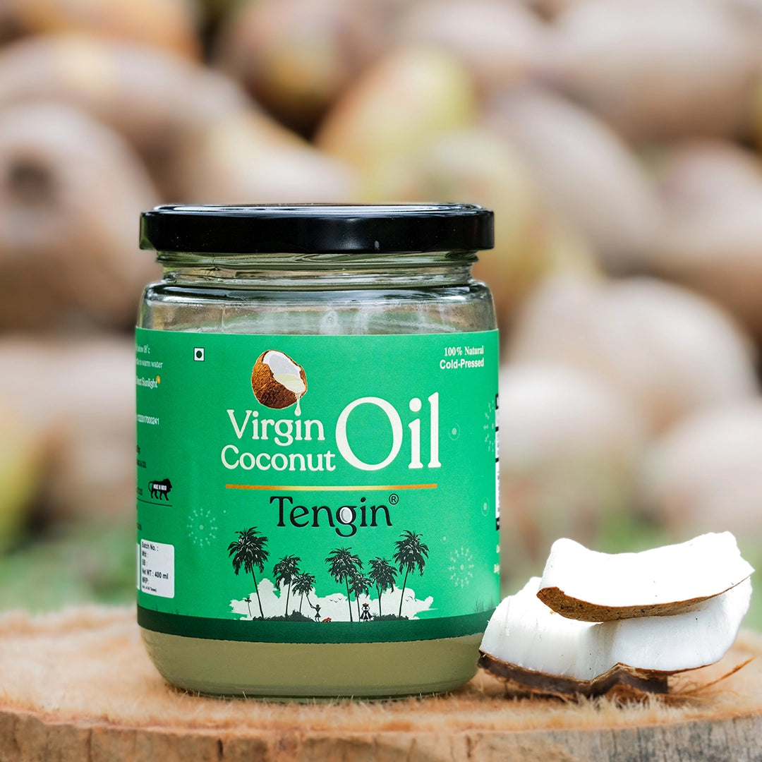 "Raw." Glass Virgin Coconut Oil