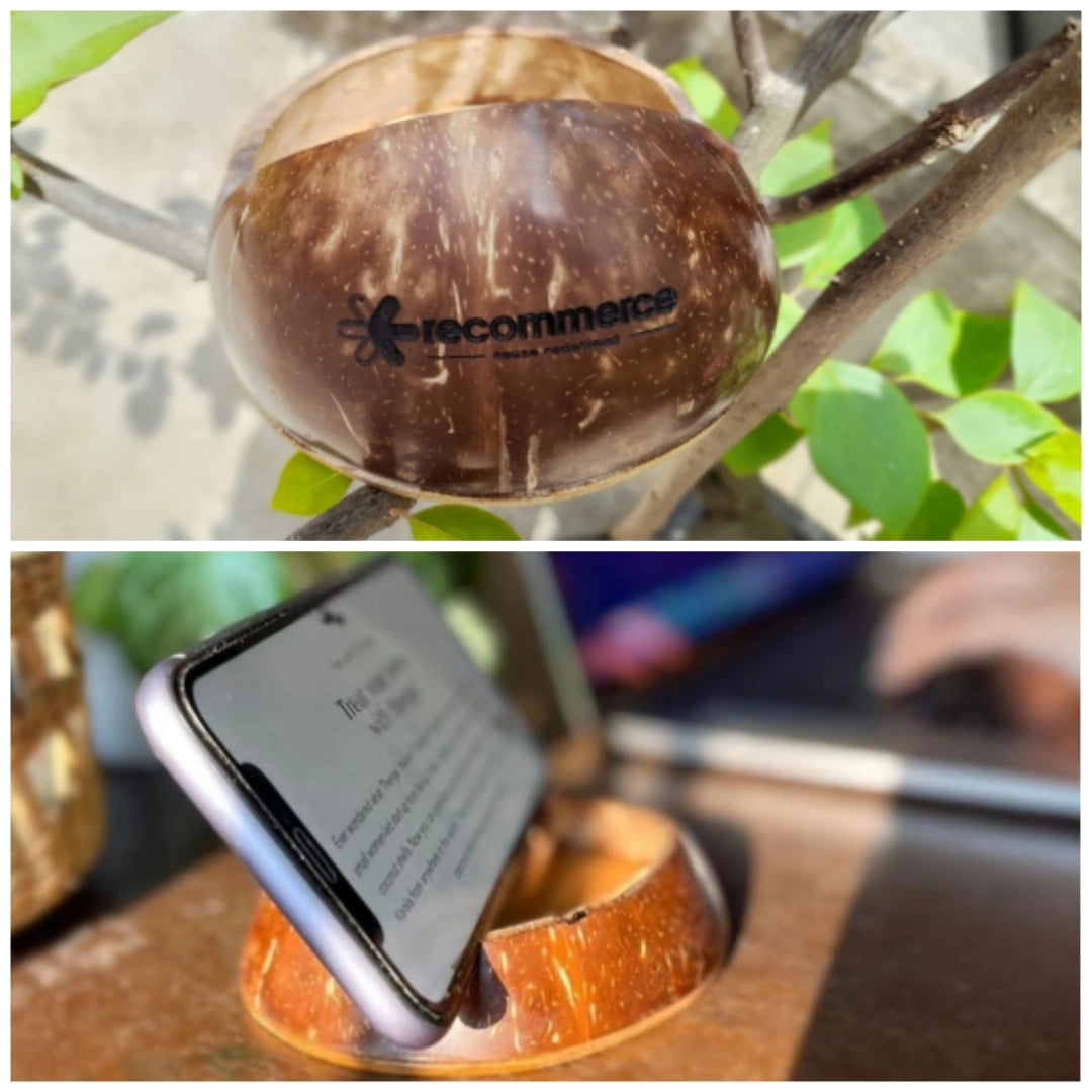Coconut Shell Mobile Stand