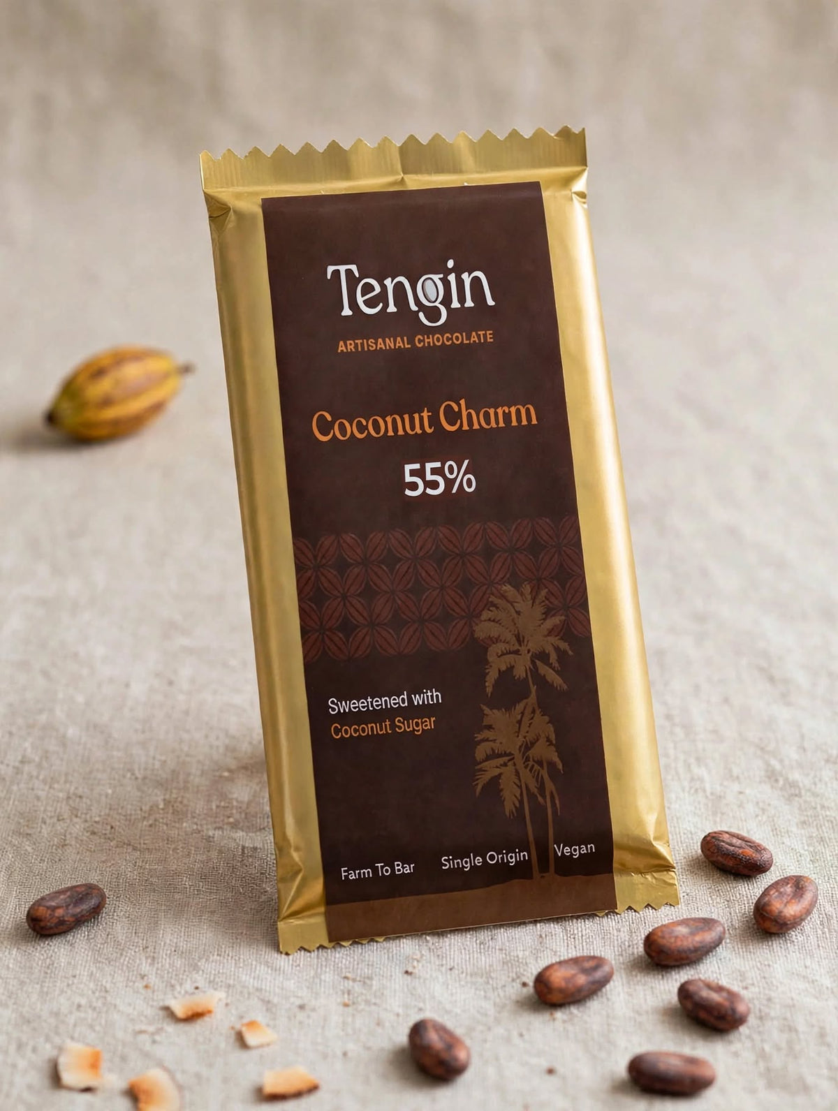 Artisanal Dark Chocolates | Coconut Charm | Sweetened with Coconut Sugar