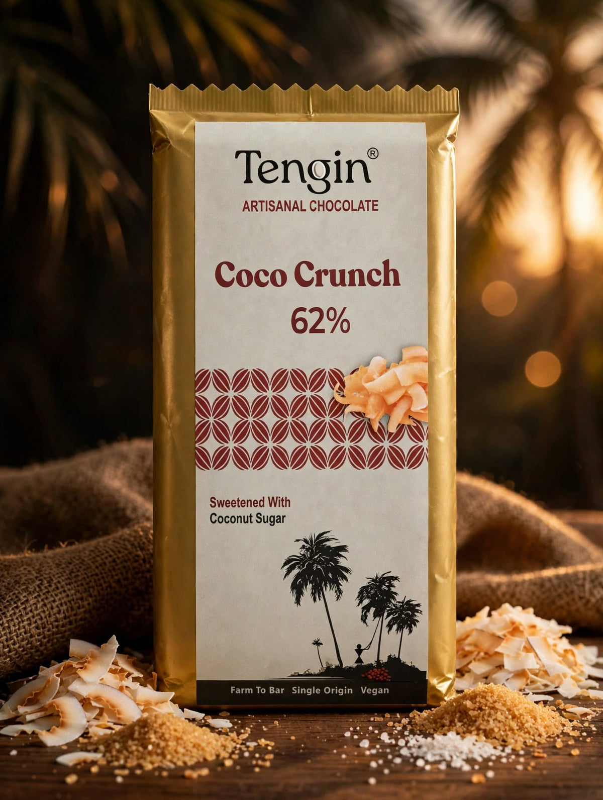 Artisanal Dark Chocolates | Coco Charm | Sweetened with Coconut Sugar