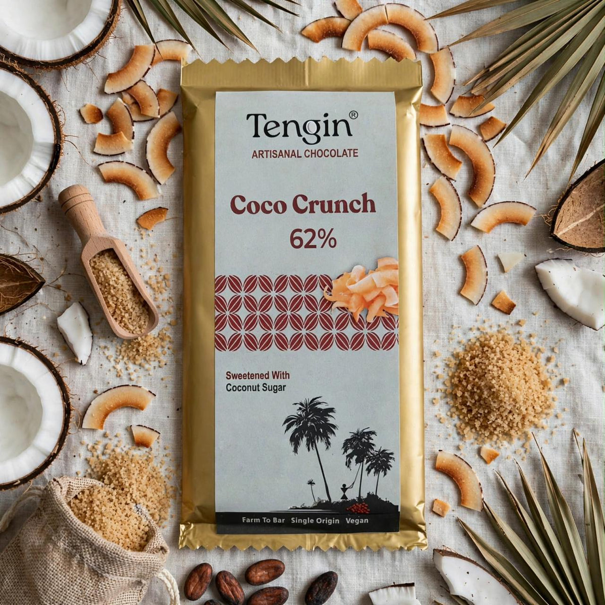 Artisanal Dark Chocolates | Coco Charm | Sweetened with Coconut Sugar